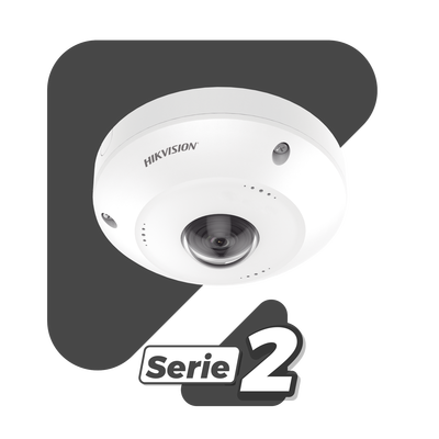 Fisheye IP 4 Megapixel   Panorámica 180° - 360°   Exterior IP67   IK10   PoE   Múltiples Vistas por iVMS-4200