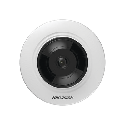 Mini Fisheye IP 5 Megapixel   Panorámica 180° - 360°   Microfono Integrado   8 mts IR   Uso en Interior   PoE   Múltiples Vistas por iVMS-4200   Alarmas I O   Micro SD