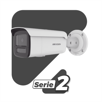 [Dual Light + 2 Micrófonos Integrados] Bala IP 4 Megapixel   Lente 2.8 mm   80 mts IR + 80 mts Luz Blanca   ACUSENSE   Exterior IP67   IK10   WDR 120 dB   PoE   Micro SD    ACUSEARCH