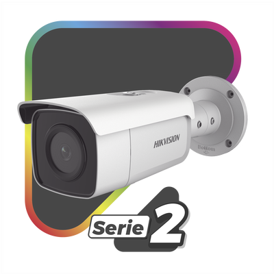 Bala IP 8 Megapixel   Filtro de Falsas Alarmas   Lente 2.8 mm   60 mts IR EXIR   Exterior IP67   Sirena y Luz Integrado   Micrófono Integrado   Entrada y Salida de Audio y Alarmas   MicroSD   ACUSEARCH