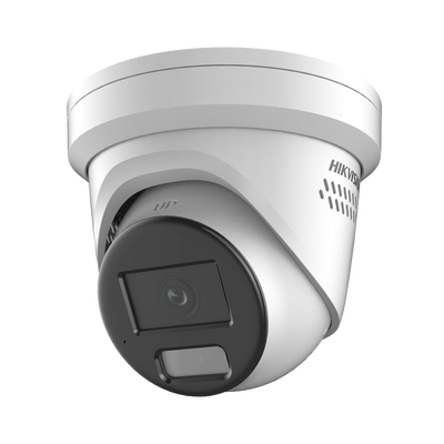 [ PROTECCIÓN ACTIVA ] Turret IP 4 Megapixel   Lente 2.8 mm   40 mts IR   Exterior IP67   Micrófono y Bocina Integrado (Audio de Dos Vías)   DARKFIGHTER   PoE   Luz Estroboscopica   ONVIF   Micro SD   4 Analíticos