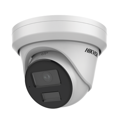 Turret IP 8 Megapixel (4K)   Lente 2.8 mm   40 mts IR   Exterior IP67   Micrófono Integrado   DARKFHGITER   Alarmas y Audio I O   PoE   ONVIF   Micro SD   4 Analíticos: AcuSense, Deteccion Facial, Conteo de Personas por Cruce y Zona
