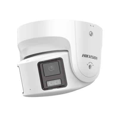 [ PROTECCIÓN ACTIVA ] Turret IP Panorámica 8 Megapixel   180°   Imagen a Color 24 7   PoE   WDR 130°   IP67   ACUSENSE   Protección Activa (Luz Estroboscópica y Alarma Audible)   MicroSD