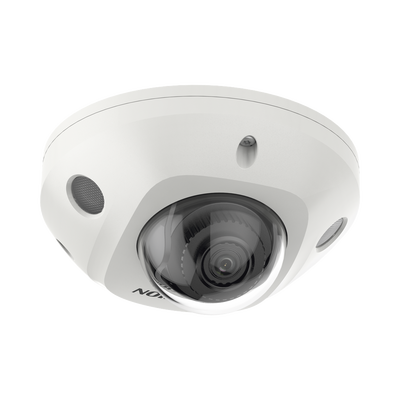 Mini Domo IP 4 Megapixel   Lente 2.8 mm   30mts IR EXIR   Micrófono Integrado   Exterior IP67   IK08   PoE   DARKFIGHTER   Alarmas y Audio I O   ONVIF   Micro SD   4 Analíticos: AcuSense, Deteccion Facial, Conteo de Personas por Cruce y Zona