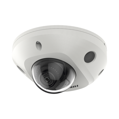 Mini Domo IP 6 Megapixel   Lente 2.8 mm   30mts IR EXIR   Micrófono Integrado   Exterior IP67   IK08   PoE   DARKFIGHTER   Alarmas y Audio I O   ONVIF   Micro SD   4 Analíticos: AcuSense, Deteccion Facial, Conteo de Personas por Cruce y Zona