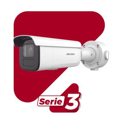 Bala IP 6 Megapixel   Lente Mot. 2.7 a 13.5 mm   60 mts IR EXIR   Exterior IP67   IK10   DARKFIGHTER   PoE+   Micro SD   Audio y Alarmas I O   4 Analíticos: AcuSense, Deteccion Facial, Conteo de Personas por Cruce y Zona