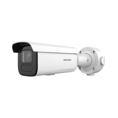 Bala IP 6 Megapixel   Lente Mot. 2.7 a 13.5 mm   60 mts IR EXIR   Exterior IP67   IK10   DARKFIGHTER   PoE+   Micro SD   Audio y Alarmas I O   4 Analíticos: AcuSense, Deteccion Facial, Conteo de Personas por Cruce y Zona