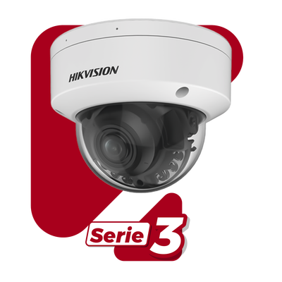Domo IP 4 Megapixel   Lente Motorizado 2.7 - 13.5 mm   Dual Light (40 mts IR + 40 mts Luz Blanca )   Exterior IP67    WDR 130 dB   PoE +   AcuSense   MicroSD