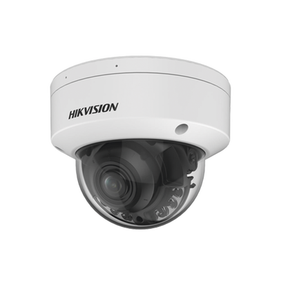 Domo IP 4 Megapixel   Lente Motorizado 2.7 - 13.5 mm   Dual Light (40 mts IR + 40 mts Luz Blanca )   Exterior IP67    WDR 130 dB   PoE +   AcuSense   MicroSD