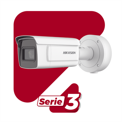 Bala IP 2 Megapixel   Lente Mot. 4.7 a 71 mm (15X Zoom)    150 mts IR EXIR   IP67   IK10   WDR 120 dB   PoE +   AcuSense   Videoanaliticos Integrados   MicroSD