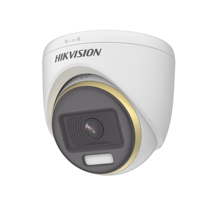[ColorVu] Turret TURBOHD 4K (8 Megapixel)   Lente 2.8 mm   Imagen a Color 24 7   Luz Blanca 40 mts   Exterior IP67   WDR 130 dB