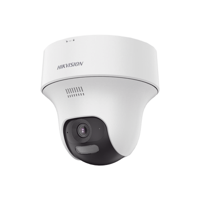 Turret  PT IP 4 Megapixel   Lente 2.8 mm   Dual Light (20 mts IR + 15 mts Luz Blanca)   Wi-Fi   IP54   dWDR   H.265   Audio Bidireccional (Micrófono y Bocina)   Micro SD