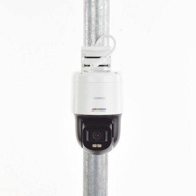 Domo PT IP 4 Megapixel   Lente 4 mm    Luz Blanca 30 mts   dWDR    PoE   IP66   Micrófono y Bocina Interconstruido   Micro SD   Incluye Montaje de Pared y Techo