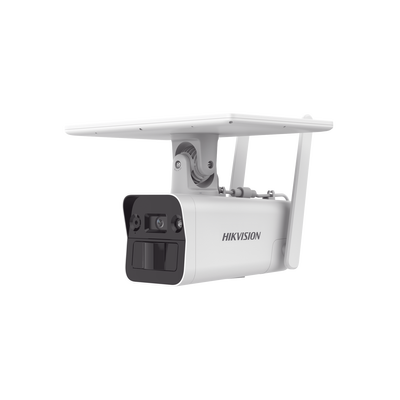 Kit Solar IP All in One   Doble Detección (Radar + PIR)   Bala IP 4 Megapixel   Lente 4 mm   Panel Solar   Batería de Respaldo de Litio 10Ah (Hasta 11 Días)   Conexión 4G   Audio de Dos Vías   Accesorios de Inst.   Direc