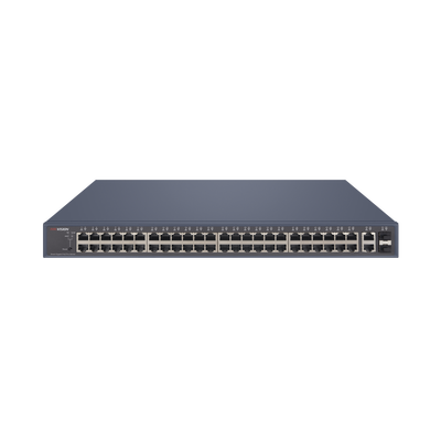 Switch PoE+   Administrable   48 Puertos 1000 Mbps PoE+   2 Puertos 1000 Mbps Uplink   2 Puertos SFP   470 Watts