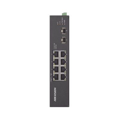 Switch Industrial No Administrable Gigabit   6 Puertos Gigabit PoE+ (30 W) + 2 Puertos Gigabit PoE++ (60 W)   2 Puertos SFP   120 W Total   48 a 57 VCD   Ideal para Proyectos   300 Metros de Distancia