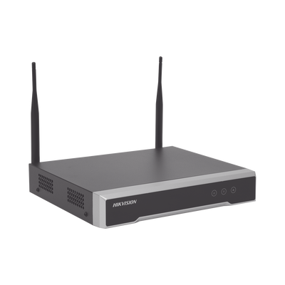 NVR 4 Megapixel   4 canales IP   1 Bahía de Disco Duro   2 Antenas Wi-Fi   Salida de Vídeo Full HD