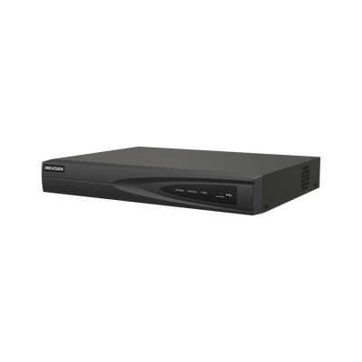 NVR 8 Megapixel (4K) (Compatible con Cámaras ACUSENSE)   4 canales IP   4 Puertos PoE+   1 Bahía de Disco Duro   Salida de Vídeo en 4K   300 Metros PoE Modo Extendido