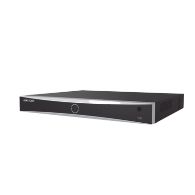 [Acusearch] NVR 12 Megapixel (4K)   16 Canales IP   16 Puertos PoE+   ACUSENSE   Reconocimiento Facial   POS   2 Bahías de Disco Duro   HDMI en 4K   Alarmas I O