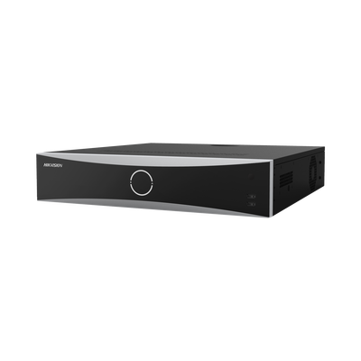 NVR 12 Megapixel (4K)   32 Canales IP   Reconocimiento Facial   AcuSense (Evita Falsas Alarmas)   8 Bahías de Disco Duro    2 HDMI en 4K   Alarmas I O