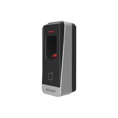 Lector esclavo MIFARE IP65   Huella Digital   Lector de Tarjetas de Proximidad MiFare   RS-485   Interior y Exterior   Requiere Panel de Control de Acceso DS-K2604,02,01
