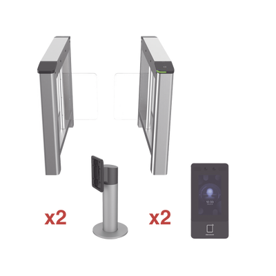 Kit de Torniquete con Terminales Faciales incluidas   Montajes Incluidos    Izquierdo y Derecho   Carril de 90 cms   3,000,000 MCBF   4 Pares de IR