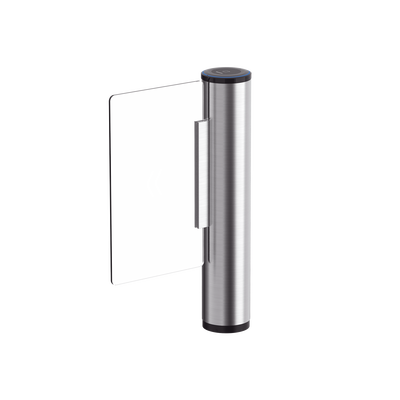 Puerta de Cortesia con Aleta de Acrílico (No incluida) de Alto Impacto   90 cms ancho del carril   6 MCBF   Acero Inoxidable SUS304   Requiere aleta modelo DS-K3BC430LX-DP90 1