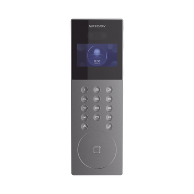 Videoportero IP Multiapartamento con Reconocimiento Facial   Llamada a App HikConnect (requiere monitor)   Protección IP65   Apertura por Rostro, Tarjeta o App