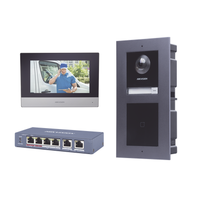 KIT de Videoportero IP con llamada a App de Smartphone y Lector de Tarjetas EM   2da Generación (Modular)   Montaje para EMPOTRAR incluido
