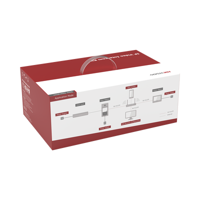 Kit de Videoportero IP PoE Estandar con llamada a App de Smartphone (Hik-Connect)   Apertura con Tarjeta MIFARE   Frente de calle IK08 & IP65   Soporta 2 puertas