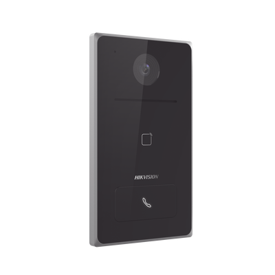 Frente de Calle IP 2 Megapixel Standalone   PoE Estandar   IP65    Apertura desde Hik-connect   Soporta 1 Departamento   Soporta Tarjetas Mifare   1 Salida Relay