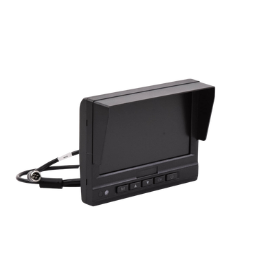 Monitor y Botones de 7" LCD   Compatible con DVR Móvil HIKVISION   Conector Tipo Aviación