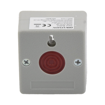 Botón de Pánico Cableado   Compatible con Cualquier Panel de Alarma   LLave de Seguridad   NA NC   Material Retardante al Fuego (ABS)