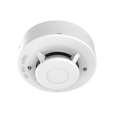 Detector de Humo Fotoeléctrico No Direccionable de 4 Hilos   Ideal para Cualquier Panel de Alarma Cableado   Indicadores LED