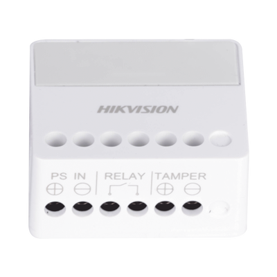 (AX PRO) Relevador Inalámbrico   1 Entrada de Alarma 24 7   1 Salida de Relevador 0 a 36 Vcc (Max. 5 A)