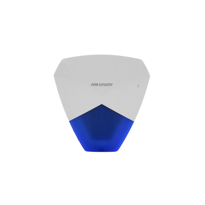 Sirena Estrobo Cableada Hikvision   Ideal para cualquier Panel de Alarma   Azul   105 dB   Proteccón IP54
