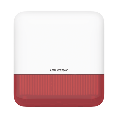 (AX PRO) Sirena Inalámbrica con Estrobo Rojo para Exterior IP65   110 dB