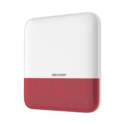 (AX PRO) Sirena Inalámbrica con Estrobo Rojo para Exterior IP65   110 dB