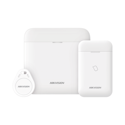 (AX PRO) KIT de Alarma AX PRO con GSM (3G 4G) para RONDINES   Incluye: 1 Hub con bateria de respaldo  1 Lector Tag   1 Tag   Compatible con Hik-Connect P2P