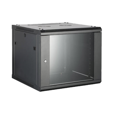 Gabinete para Montaje en Pared - Piso   Puerta de Cristal Templado   Cuerpo Fijo   6 Unidades de Rack   19"   Fabricado en Acero