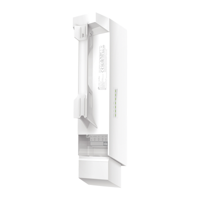 KIT de Enalce Inalámbrico Omada para Exterior   Frecuencia de 5GHz   Emparejamiento Automático   3 puertos Gigabit   PoE Pasivo 24 Vcc o 802.3 PoEaf   Antena Direccional de 7 dBi MIMO 2x2   Adminsitración Remota Mediante Omada