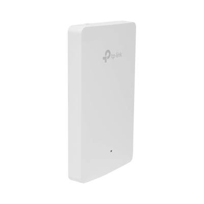 Punto de acceso Omada doble banda 802.11ac, PoE 802.3af at, MU-MIMO, MIMO 2x2 diseño placa de pared con tres puertos adicionales, soporta hasta 100 clientes.