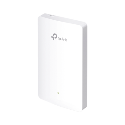 Punto de acceso Omada doble banda 802.11ac, PoE 802.3af at, MU-MIMO, MIMO 2x2 diseño placa de pared con tres puertos adicionales, soporta hasta 100 clientes.