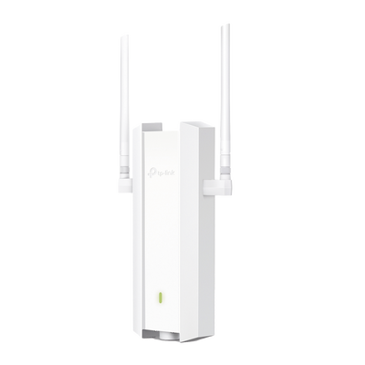 Punto de Acceso Omada Exterior   Wi-Fi 6 AX1800 MU-MIMO 2x2   Mesh Omada   Alta Densidad de Usuarios   Carcasa Resistente IP67   Configuración por Controlador o Stand-Alone   Para Montaje en Mástil  Pared   Alimentación PoE+