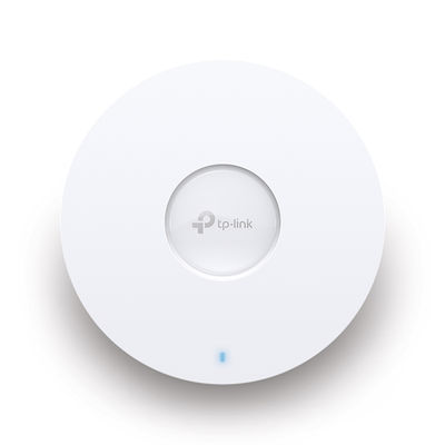 Punto de Acceso Omada   Wi-Fi 6 AX5400 MU-MIMO 4x4    Mesh Omada   Alta Densidad de Usuarios   Configuración por Controlador o Stand-Alone   Para Montaje en Techo pared   Alimentación PoE+