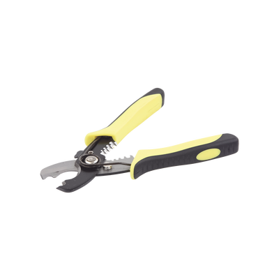 Pinza Pelacables (8-14 AWG) y Cortacables (2 0 AWG Max.) Diseño de Alta Precisión. Mango Ergonómico.