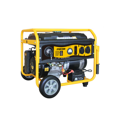 Generador a Gasolina   Planta de Emergencia de 6.5KW, 220Vac 2 Fases, Jaula con Ruedas para Fácil Traslado y Encendido Electrónico