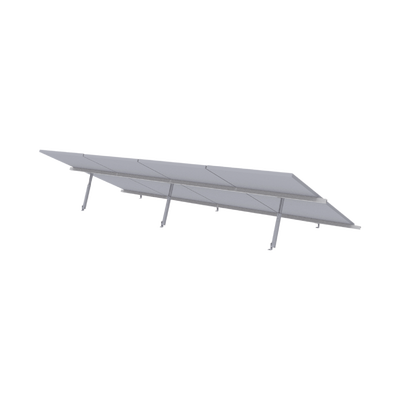 Montaje para Panel Solar, Riel de 4400mm para Módulos con Espesor de 35mm, Velocidad de Viento Máx. 136km h