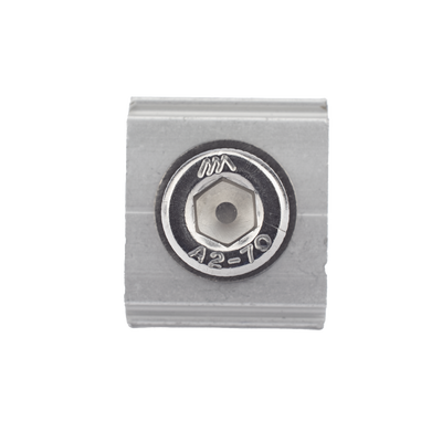 Conector N con tornillo para fijación en riel 5 y 8