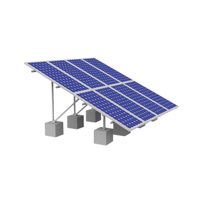 Montaje para Panel Solar, Riel de 2100mm para Módulos con Espesor de 40mm, Velocidad de Viento Máx. 151km h